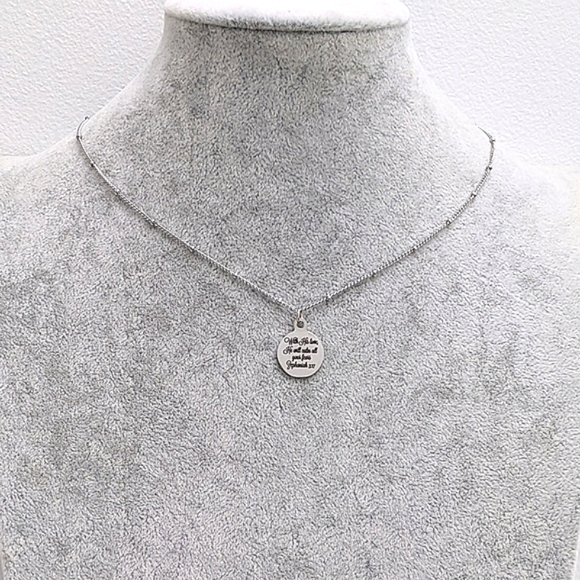 Christian Bible Verse Scripture Necklace - Picture 3 of 8